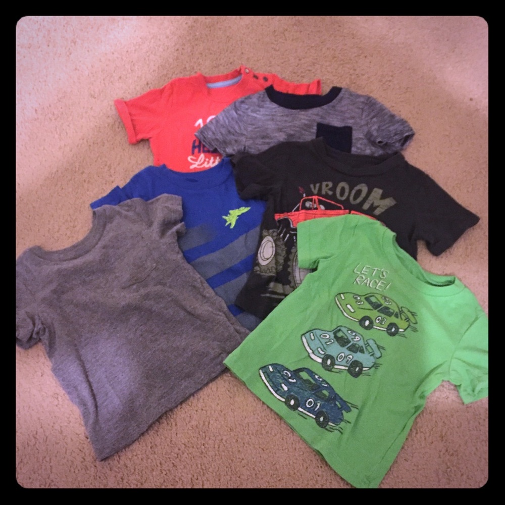 2T Boy Short Sleeve Shirts